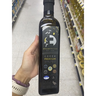 น้ำมันมะกอกธรรมชาติ เกรดพิเศษ ตรา แอพซิลอน พรีเชียส 500 Ml. Extra Virgin Olive Oil ( Epsilon Precious Brand )