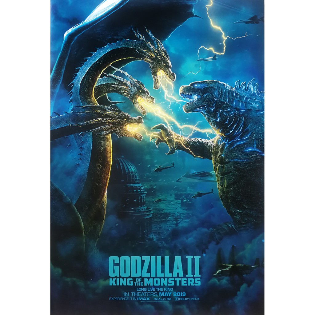 โปสเตอร์ หนัง ก็อดซิลล่า 2 ราชันแห่งมอนสเตอร์ Godzilla King Of The Monsters  (2019) Poster 24”X35” Inch | Shopee Thailand