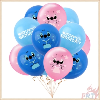 ♦ Party Decoration - Balloons ♦ 1Pc 12inch Disney Lilo &amp; Stitch Balloons Stitch Angel Happy Birthday Latex Balloons Party Needs Decor Party Supplies Baby Shower Decoration