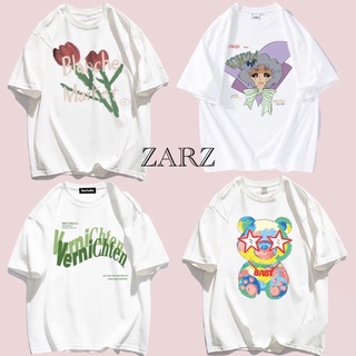 ZARZ.SHOP🍑พร้อมส่ง*เสื้อยืดคอตตอน100% 6600