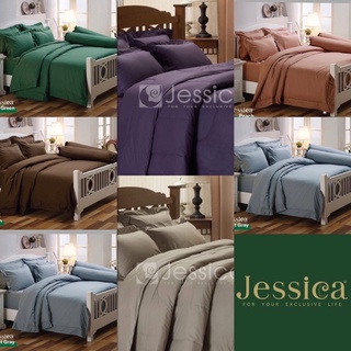 Jessica :ผ้านวม ผ้าปูที่นอน มีขนาด 3.5,5,6 ฟุต สีหลายสีให้เลือก Jessica TC เครื่องนอนเจสซิก้า สีพื้น