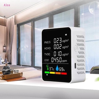 kiss Air Quality Monitor Indoor Pollution Detector Formaldehyde Tester PM2.5 TVOC