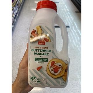 แป้ง ผสมสำเร็จรูป สำหรับทำแพนเค้ก รสเนย ตรา โคลส์ 300 G. Buttermilk Pancake Mix Flour ( Coles Brand )