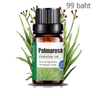 Aliztar 100% Pure Palmarosa Essential Oil 10 ml น้ำมันหอมระเหยพามาโรซาแท้ สำหรับอโรมาเทอราพี เตาอโรมา เครื่องพ่นไอน้ำ...