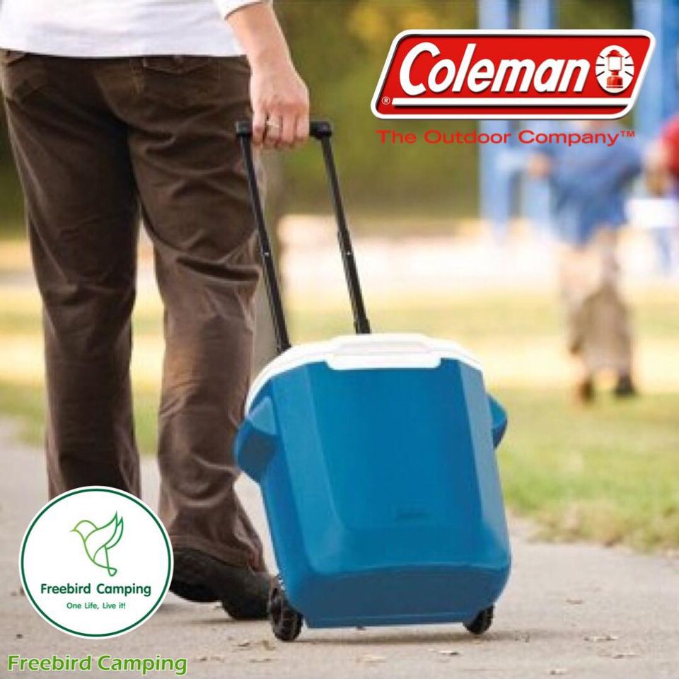 COLEMAN Cooler with Wheels 16qt กระติกน้ำแข็ง กระติกน้ำแข็งล้อลาก โคลแมน Camping แคมปิ้ง tent เต็นท์ outdoor