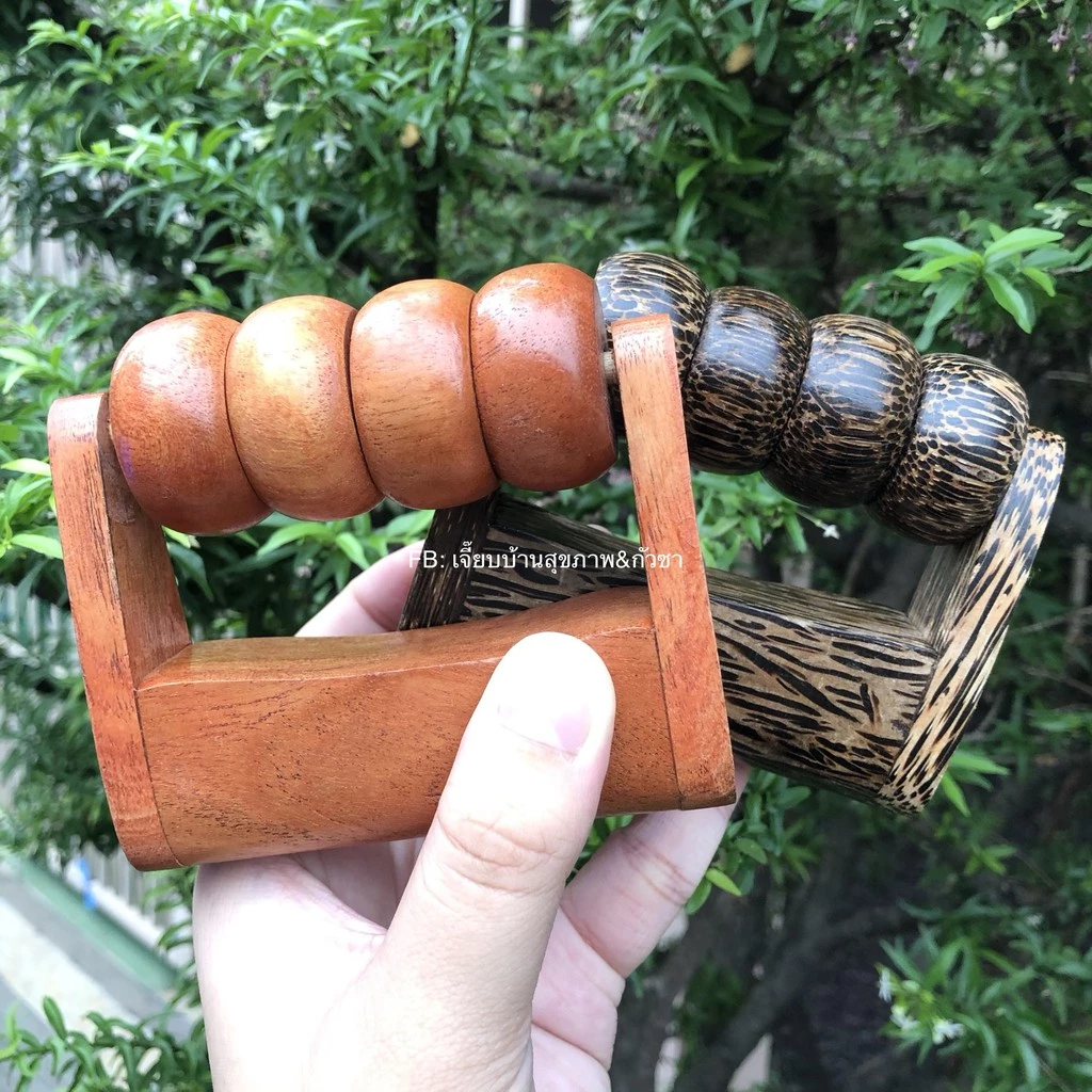 พร้อมส่ง🌿 ไม้ถู ลูกกลิ้งนวดตัว ใช้กดจุดตามตัวตัว ไม้นวดหลัง ทำจากไม้แดงและตาล บรรเทาอาการปวดเมื่อย