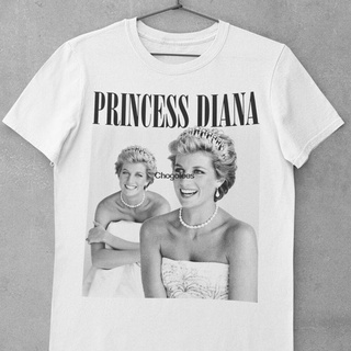 ใหม่ เสื้อยืดผ้าฝ้าย 100% พิมพ์ลายเจ้าหญิง Diana Diana PeopleS Princess Diana Rap 90S สไตล์วินเทจย้อนยุค ของขวัญวันหยุด