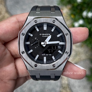 G-SHOCK Ga-2100 Casioak Stainless Rubber GUN METAL Color