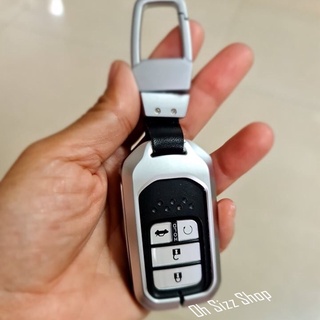 เคสรีโมทรถยนต์ Honda Smart Key 2021วัสดุคุณภาพโลหะ Alloyชั้นในด้านหน้าหุ้มปุ่มด้วยวัสดุแบบใสนุ่มกดปุ่มได้ วัสดุ TPU