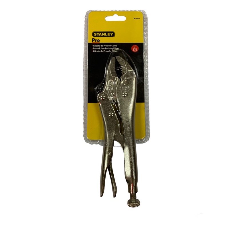 STANLEY LOCKING PLIER CURVED JAW 7"/175MM P/N :84-368-1