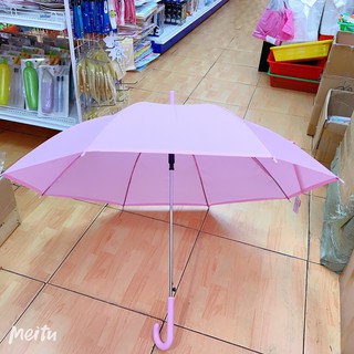 ร่มกันฝนกันแดดขนาด 22 นิ้ว พกพาสะดวก ร่มสีขุ่น ร่มกันฝนด้ามยาว ร่มโปร่งใส มือจับทนทานต่อการใช้งาน
