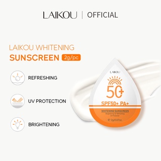 Laikou ครีมกันแดดไวท์เทนนิ่งป้องกันรังสียูวี Spf50 กันน้ํา 2 กรัม.