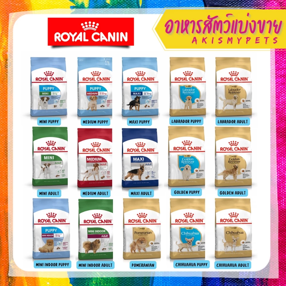 Royal canin อาหารลูกสุนัข 🚩แบ่งขายราคาถูก (ขนาด 1 kg. 500g.)
