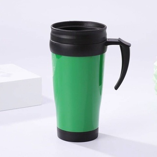 HealthyClick  Coffee mug แก้วน้ำฝาสไลด์พกพามีหูจับ