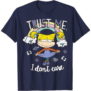 เสื้อยืด พิมพ์ลายกราฟฟิค Rugrats Angelica Trust Me Dont Care สีรุ้ง