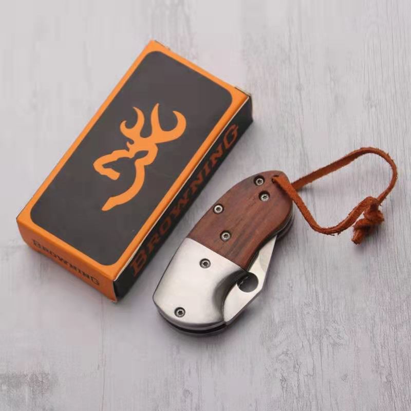BROWNING มีดพับ มีดเดินป่า มีดป้องกันตัว มีดพับเล็ก เครื่องมือการอยู่รอด EDC แบบบพกพา ล่าเพื่อความอยู่รอด ราคา ถูกที่สุด ดีลบีเคเค แกลเลอรีภาพที่ 5