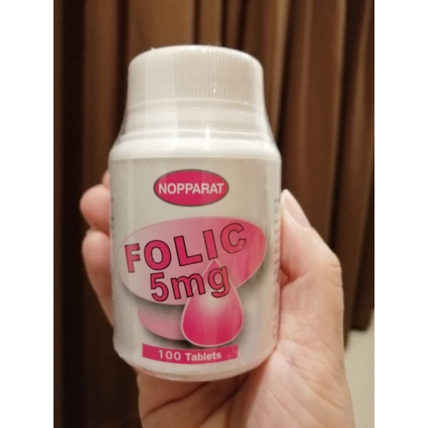folic 5 mg.(100เม็ด) Exp.28/1/66