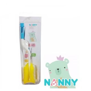 NANNY แปรงล้างขวดนม หัวฟองน้ำ