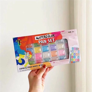 28-color gouache paint set childrens hand-painting DIY paint 400G with painting book