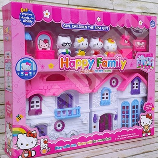 [พร้อมส่ง] ชุดบ้าน ลายการ์ตูน Hello Kitty &amp; Frozen Happy Family