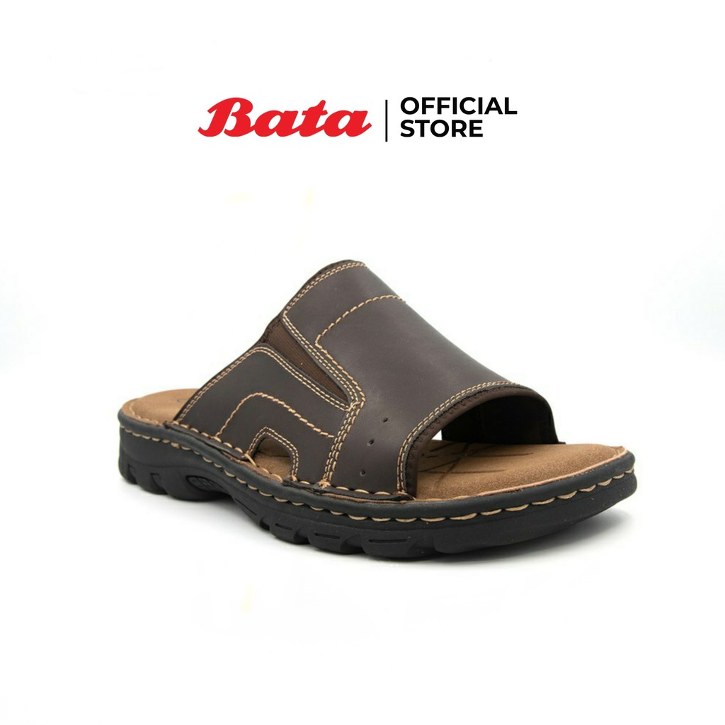 Bata MEN'S SUMMER COMFIT รองเท้าแตะชาย แบบสวม สีน้ำตาล รหัส 8614816
