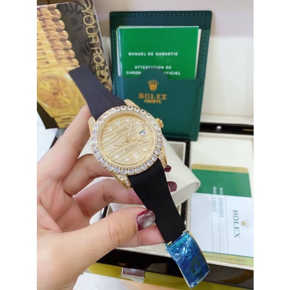 นาฬิกาผู้หญิง Rolex Size 40mmล้อมเพชร ❌ส่งฟรี❌❌