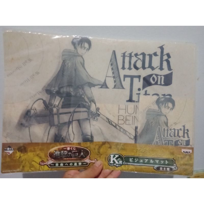 โปสเตอร์  ลิขสิทธิ์แท้ A3 Attack on Titan Anime Manga ผ่าพิภพไททัน อนิเมะ ลายโฮโลแกรม เอเรน รีไวล์ Poster JAPAN