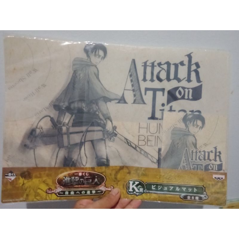 โปสเตอร์  ลิขสิทธิ์แท้ A3 Attack on Titan Anime Manga ผ่าพิภพไททัน อนิเมะ ลายโฮโลแกรม เอเรน รีไวล์ P