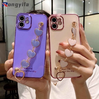 เคสโทรศัพท์มือถือ Tpu แบบนิ่ม ชุบไฟฟ้า 6D มีสายคล้อง สําหรับ Samsung Galaxy A51 A41 A31 A30 A20 A20s A10s A10 M10 M01s S9 Plus + 5G 4G