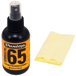 Dunlop น้ำยาทำความสะอาดกีตาร์ รุ่น Formula 65 Polish and Cleaner + แถมฟรีผ้าเช็ดทำความสะอาด