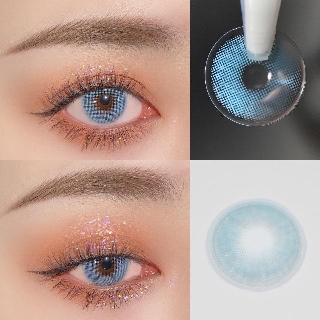 （1pair）(20.July.12)MJLAN Series,VI-II Brand,14.0mm,(Grade0-8.0),Contact Lens yearly use(blue)