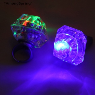 Amongspring แหวนไฟกระพริบ LED เรืองแสง ของเล่นคริสต์มาส ปาร์ตี้ปีใหม่ 1 ชิ้น