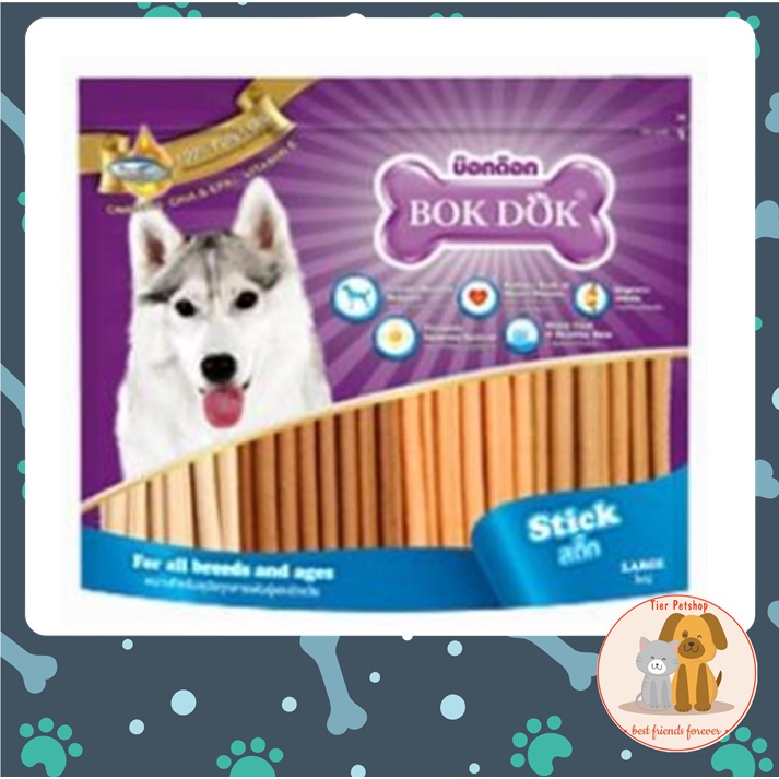 BOKDOK Stick ขนมสำหรับสุนัข รส นม ตับ ไก่ เนื้อ 700 กรัม