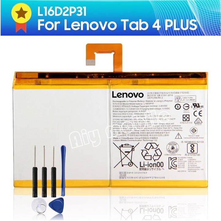 แบตแท้ แท็บเล็ต L16D2P31 Lenovo Tab 4 Tab4 PLUS TB-X704F TB2-X30M TB-X304F 7000MAh