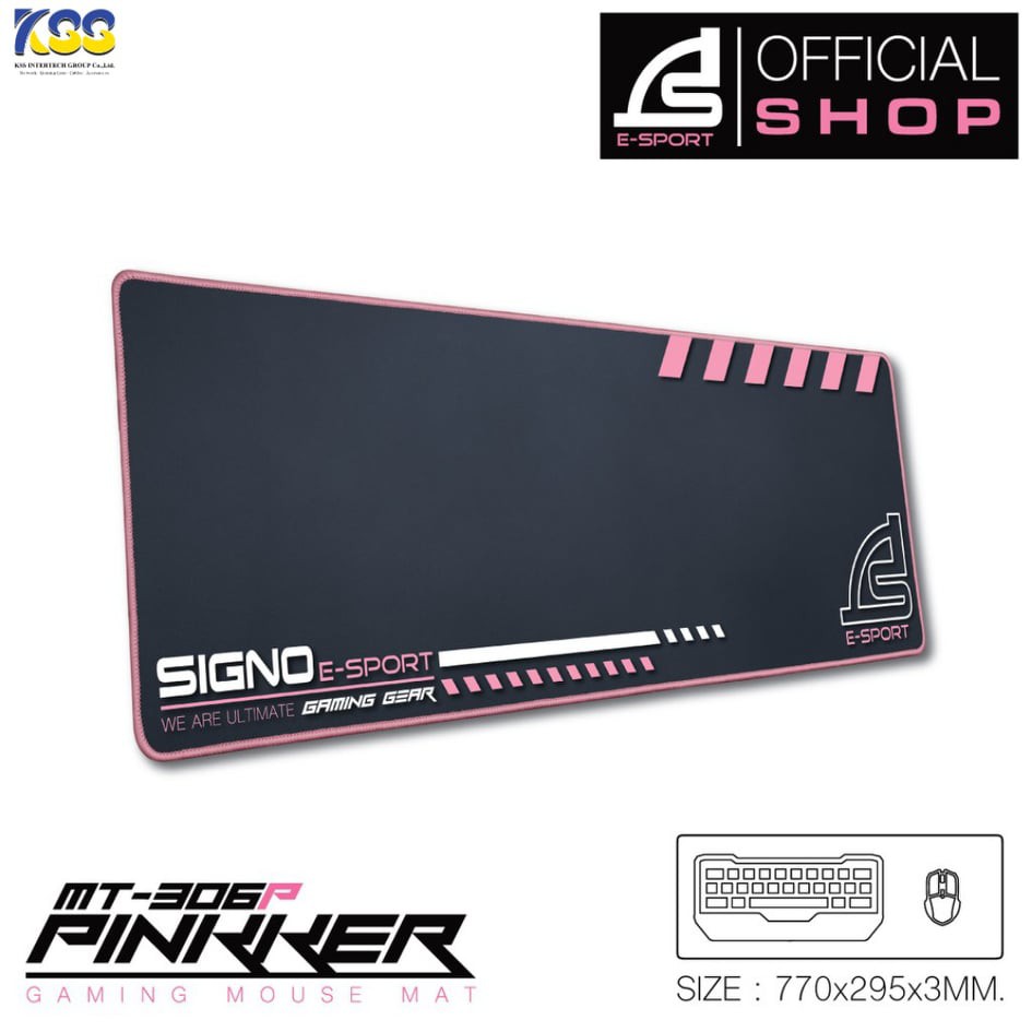 MOUSE PAD SIGNO MT-306P PINKKER GAMING