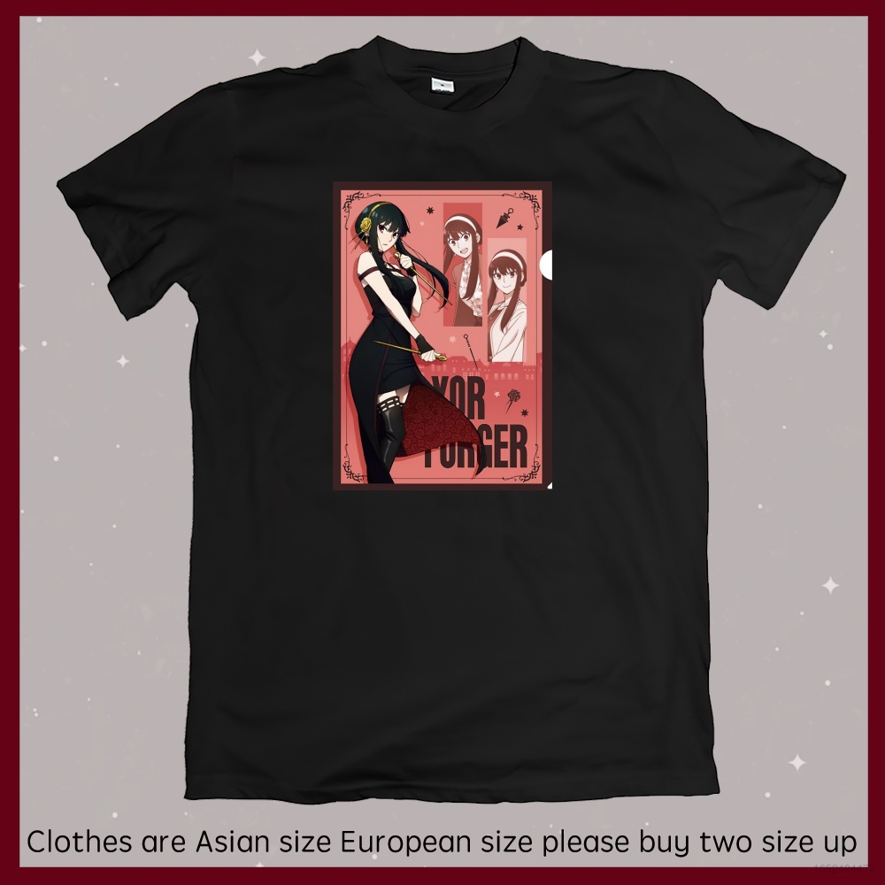 เสื้อยืดคอกลม แขนสั้น พิมพ์ลายคอสเพลย์ Csp Spy x Family Yor Forger Anya พลัสไซซ์ แฟชั่นสําหรับทุกเพศ