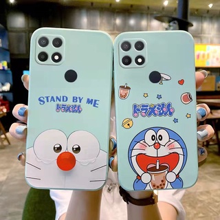 Doraemon cartoon  เคส OPPO A15 A15S A53 2020 A5 A3S A12 A7 A5S เคส OPPO F9 F9PRO A9 2020 A5 2020 เคส OPPO A55 A59 F1S A57 A72 A31 2020 A8 A83 R9 R9S R11 R11S Soft case phone  เคสโทรศัพท์ซิลิโคนแบบตรง