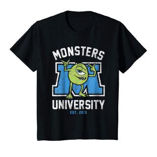 เสื้อยืดcalandfashionเสื้อยืดลายกราฟฟิก Disney Monsters University MikeS-5XL