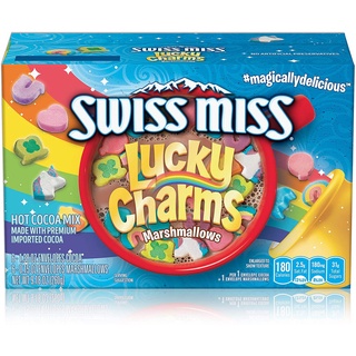 Swiss Miss Milk Chocolate Flavor Hot Cocoa Mix with Lucky Charms Marshmallows ขนม usa