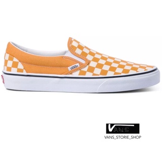 VANS SLIP ON CHECKERBOARD DESERT SUN TRUE WHITE SNEAKERS สินค้ามีประกันแท้