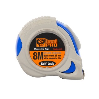 ตลับเมตรใบในลอน 8 เมตร น้ำเงิน-เทา ไจแอ้นท์ คิงคอง โปรMeasuring tape in corrugation 8 m. Blue-Gray Giant King Kong Pro