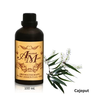 Aroma&amp;More Cajeput (Cajuput) Essential oil น้ำมันหอมระเหยคาจิพุด 100% ,Indonesia 100ML