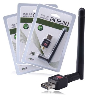 PP เสาอากาศ Wifi USB 2.0 Wireless 802.11N 300Mbps เสารับสัญญาณ