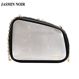 Jasmin NOIR กระเป๋าสะพายข้าง หนัง PU แต่งสายโซ่ สําหรับผู้หญิง