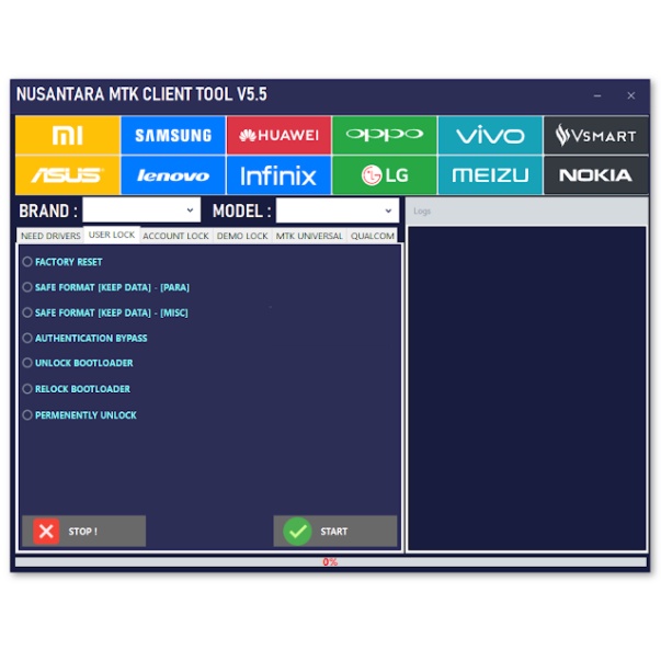 MTK Client Tool v5.5 โปรแกรมปลดล็อคหน้าจอ Android ลบ Pattern/Passcode หรือ FRP OPPO Realme, Vivo, Huawei และอุปกรณ์ MTK
