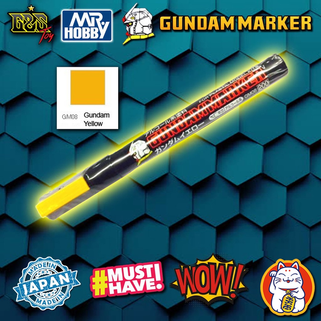 Gundam Marker - GM08 Yellow สีเหลือง : Mr.Hobby