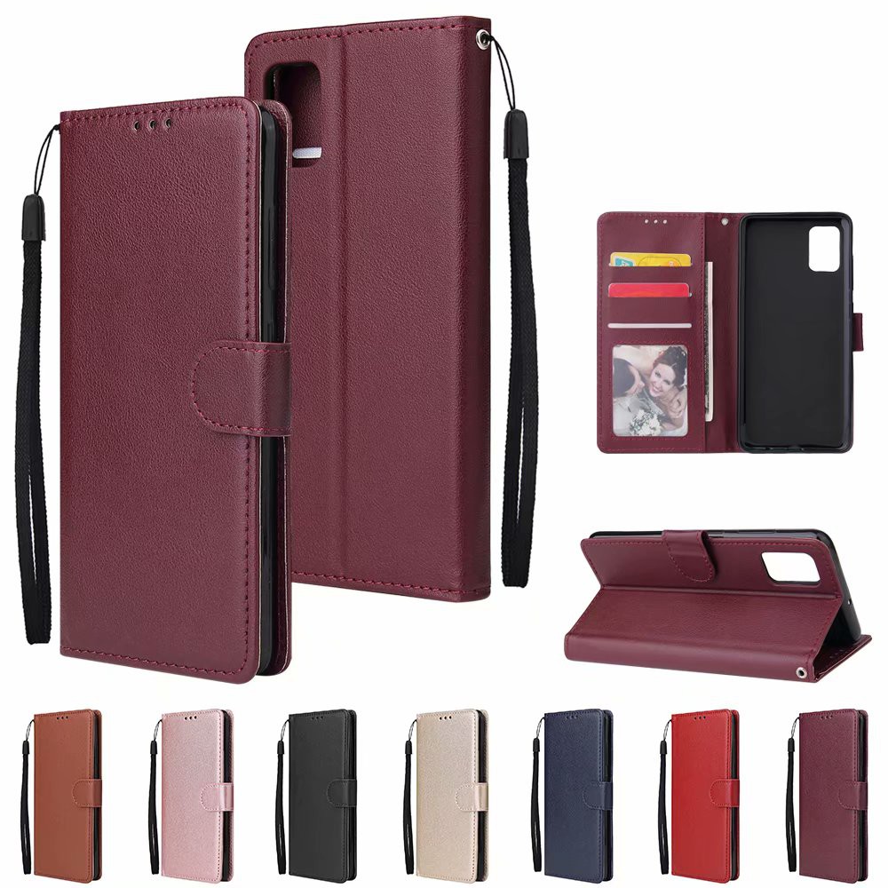 เคส Case for Samsung Galaxy A57 A37 A17 A07 A06 A16 A26 A36 A56 A15 A25 A35 A55 A14 A24 A34 A54 A13 A33 A53 A52 A52s 5G A12 A04 A04s เคสโทรศัพท์หนังฝาพับพร้อมช่องใส่บัตรสําหรับ PU Leather Flip Cover Flower Wallet With Card Slots Soft TPU Shell Hand Strap