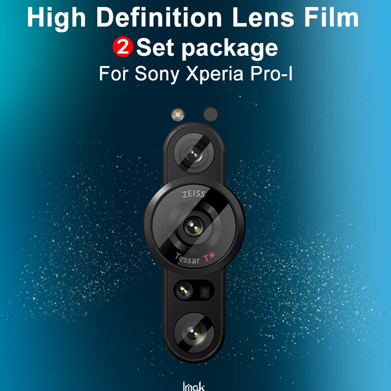 Imak ฟิล์มกระจกนิรภัยกันรอยเลนส์กล้อง HD และฝาปิดเลนส์กล้อง สําหรับ Sony Xperia Pro-I All-in-One Lens Film