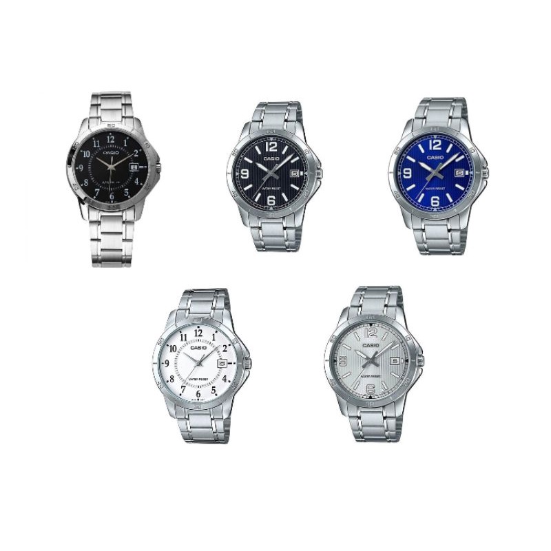 Casio Standard นาฬิกาข้อมือผู้หญิง สายสแตนเลส รุ่นMTP-V004D,MTP-V004SG-9A,MTP-V004G