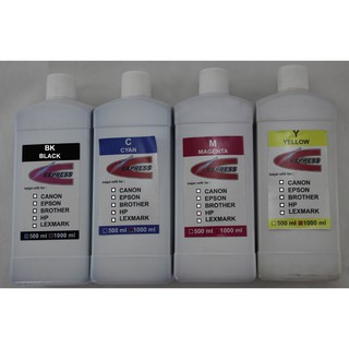 น้ำหมึกเติม BROTHER ทุกรุ่น1000ซีซี EXPRESS INKJET REFILL FOR BROTHER 1000 ML BK/C/M/Y